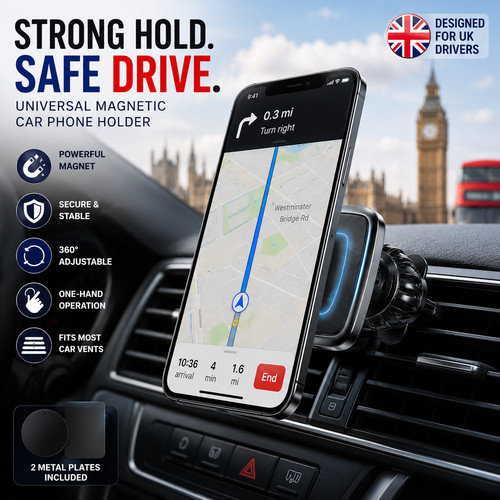 Universal magnetic car phone - universal,