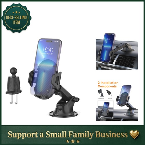 Secure car phone holder - car, with