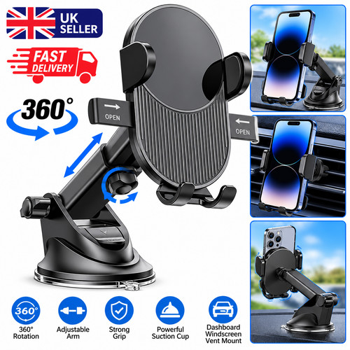 Universal 360 car phone holder - phone,
