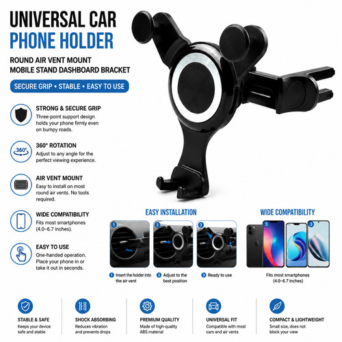Universal car phone - car,