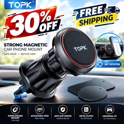 Magnetic car phone - magnetic,