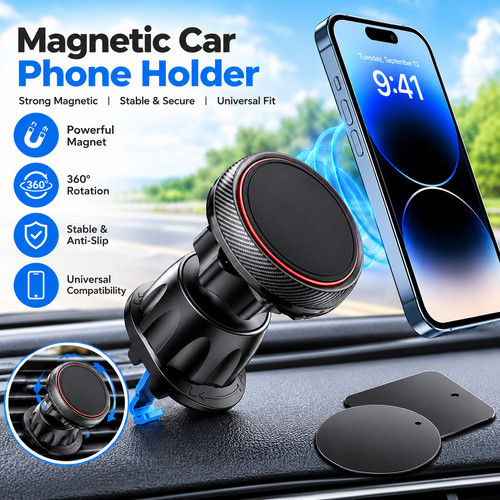 Magnetic car phone holder air - magnetic,